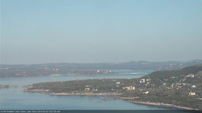Lake Travis webcam, March 20, 2019 9:30 AM CT