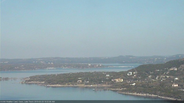 Lake Travis webcam, March 20, 2019 9:35 AM CT