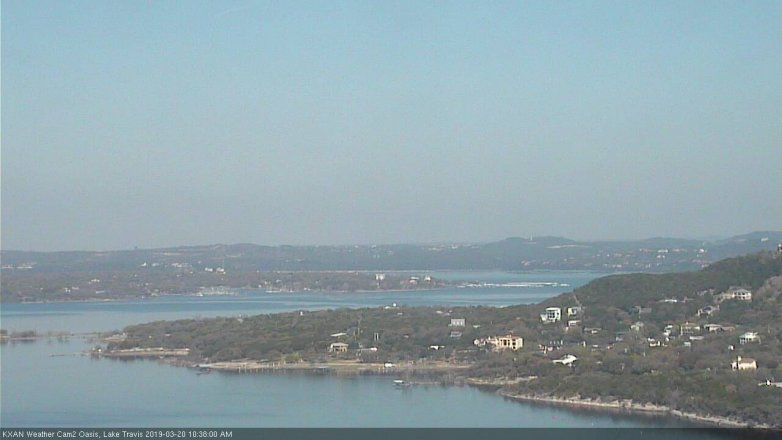 Lake Travis webcam, March 20, 2019 9:40 AM CT
