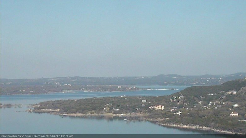 Lake Travis webcam, March 20, 2019 9:55 AM CT
