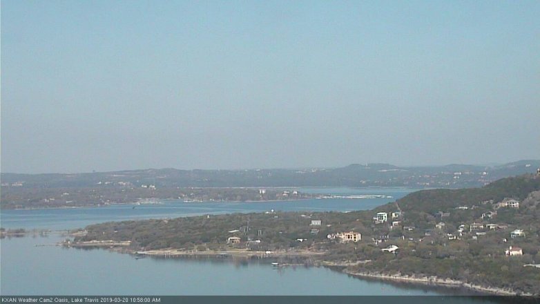 Lake Travis webcam, March 20, 2019 10:00 AM CT