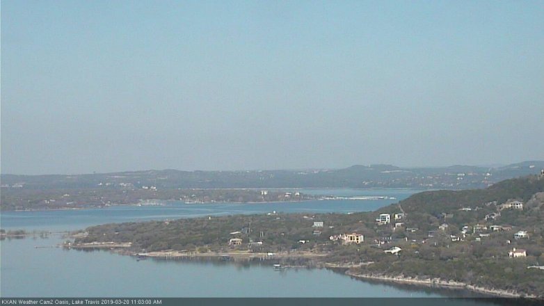 Lake Travis webcam, March 20, 2019 10:05 AM CT