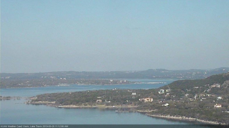 Lake Travis webcam, March 20, 2019 10:15 AM CT