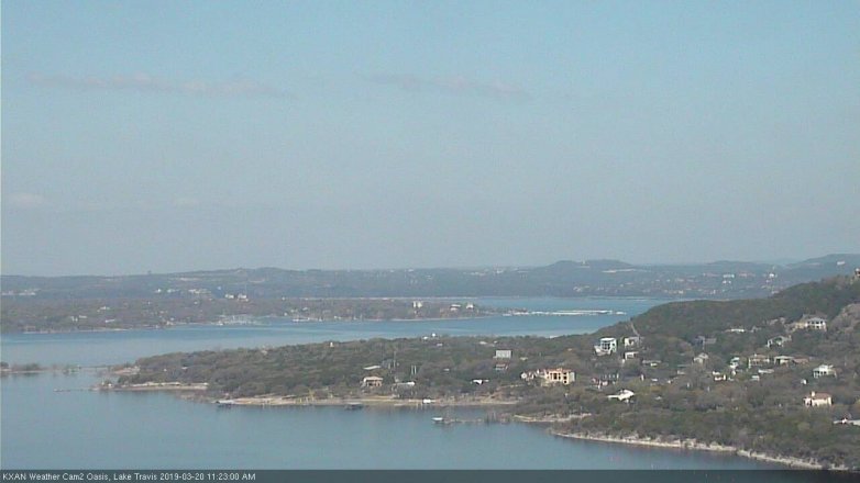 Lake Travis webcam, March 20, 2019 10:25 AM CT