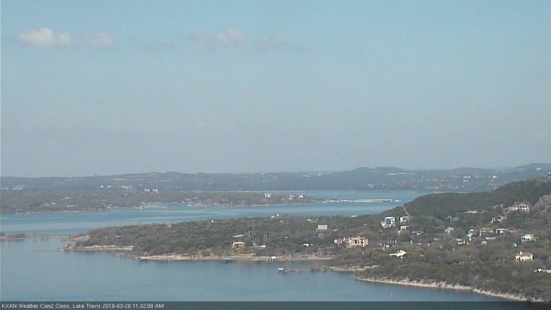 Lake Travis webcam, March 20, 2019 10:35 AM CT