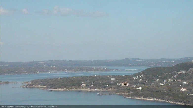 Lake Travis webcam, March 20, 2019 10:40 AM CT