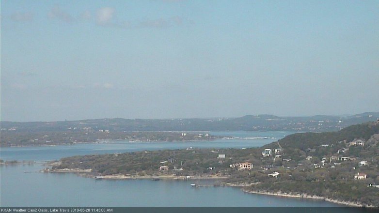 Lake Travis webcam, March 20, 2019 10:45 AM CT