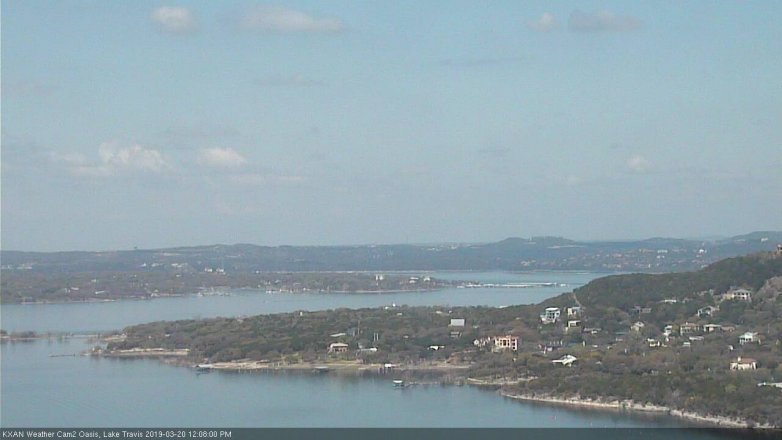 Lake Travis webcam, March 20, 2019 11:10 AM CT