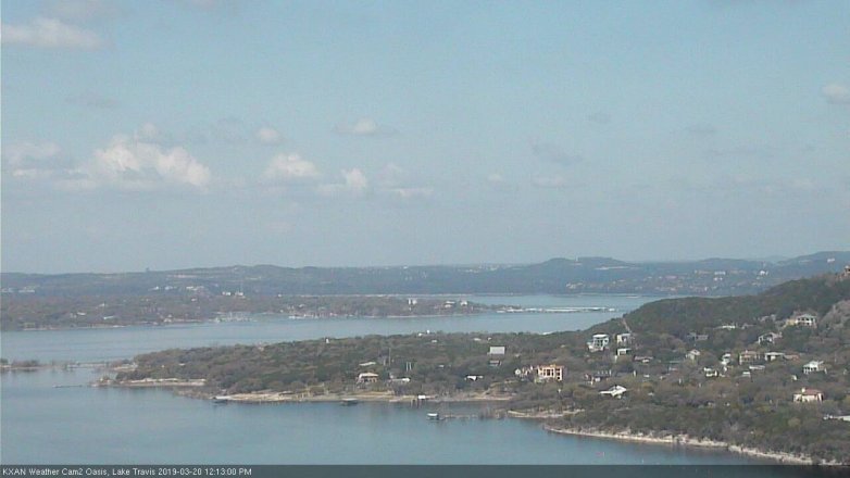 Lake Travis webcam, March 20, 2019 11:15 AM CT