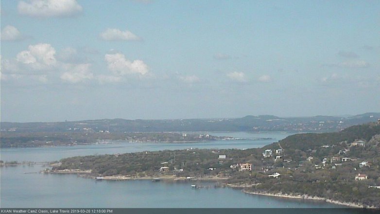 Lake Travis webcam, March 20, 2019 11:20 AM CT