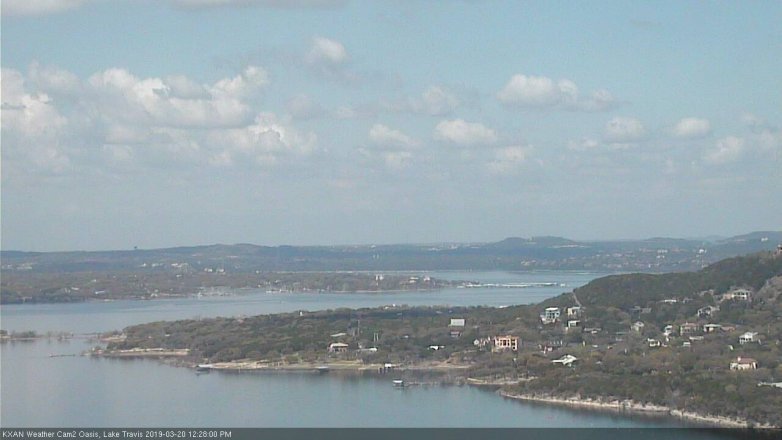 Lake Travis webcam, March 20, 2019 11:30 AM CT