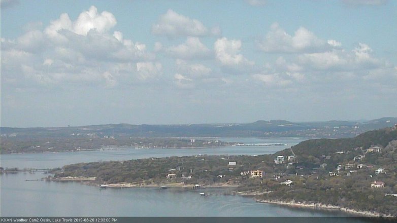 Lake Travis webcam, March 20, 2019 11:35 AM CT