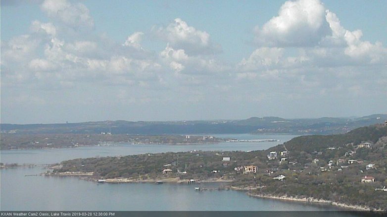 Lake Travis webcam, March 20, 2019 11:40 AM CT