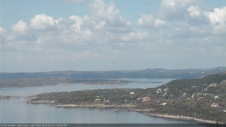 Lake Travis webcam, March 20, 2019 11:45 AM CT