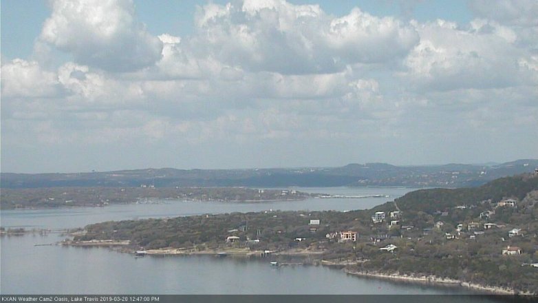Lake Travis webcam, March 20, 2019 11:50 AM CT