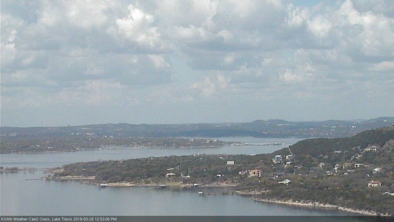 Lake Travis webcam, March 20, 2019 11:55 AM CT