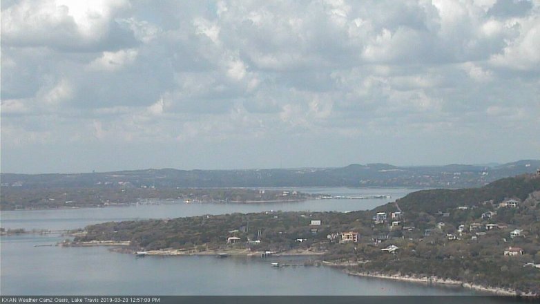 Lake Travis webcam, March 20, 2019 12:00 PM CT