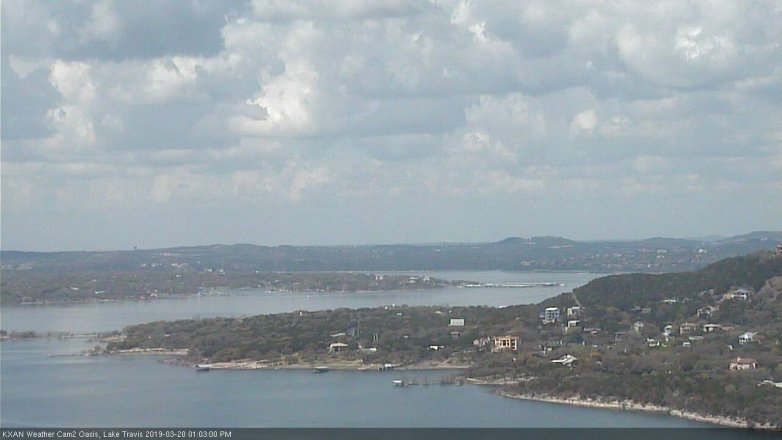 Lake Travis webcam, March 20, 2019 12:05 PM CT