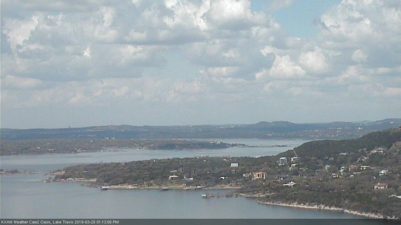 Lake Travis webcam, March 20, 2019 12:15 PM CT