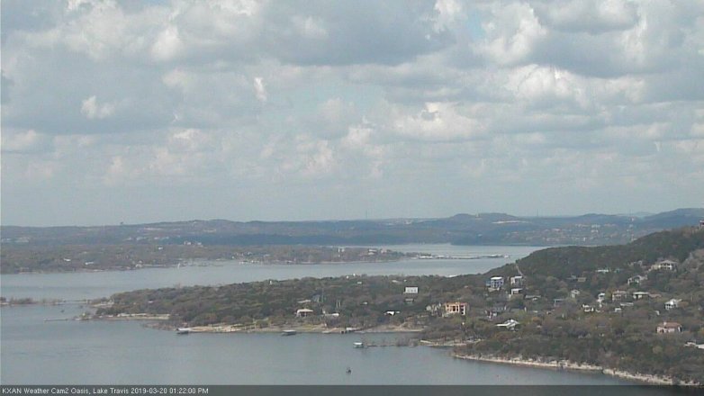 Lake Travis webcam, March 20, 2019 12:25 PM CT