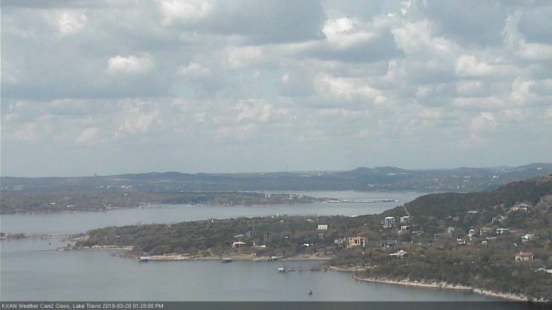 Lake Travis webcam, March 20, 2019 12:30 PM CT