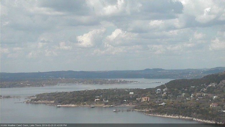 Lake Travis webcam, March 20, 2019 12:45 PM CT