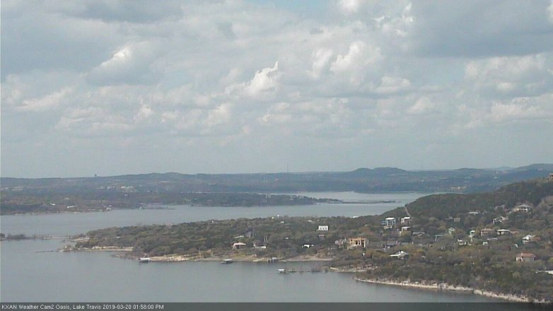 Lake Travis webcam, March 20, 2019 1:00 PM CT