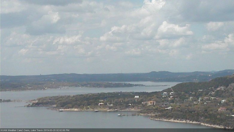 Lake Travis webcam, March 20, 2019 1:05 PM CT