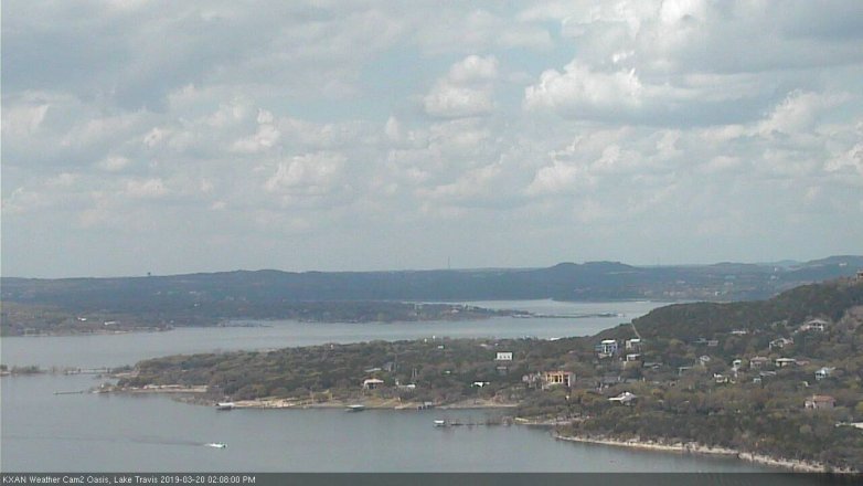 Lake Travis webcam, March 20, 2019 1:10 PM CT