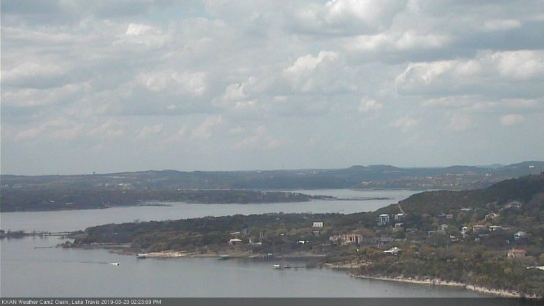 Lake Travis webcam, March 20, 2019 1:25 PM CT