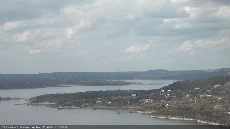 Lake Travis webcam, March 20, 2019 1:50 PM CT