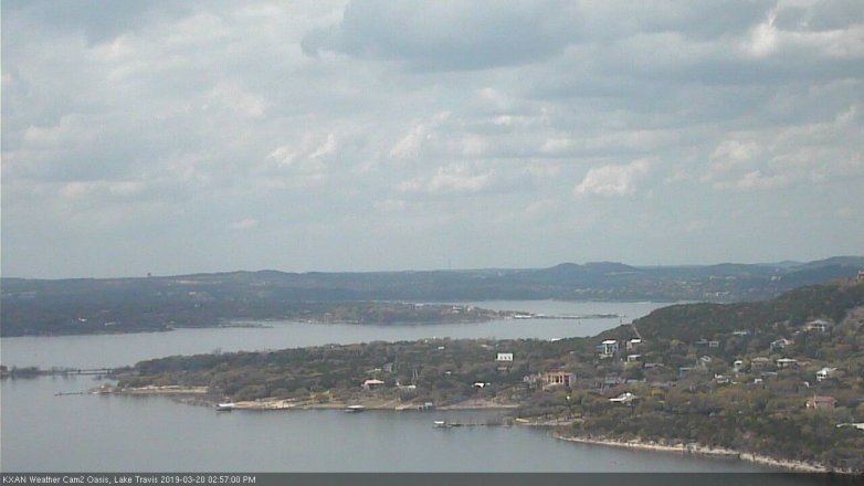 Lake Travis webcam, March 20, 2019 2:00 PM CT