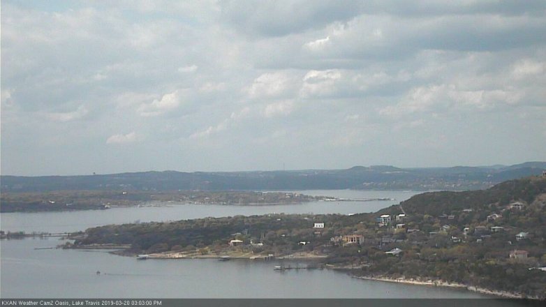 Lake Travis webcam, March 20, 2019 2:05 PM CT