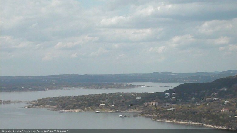 Lake Travis webcam, March 20, 2019 2:10 PM CT