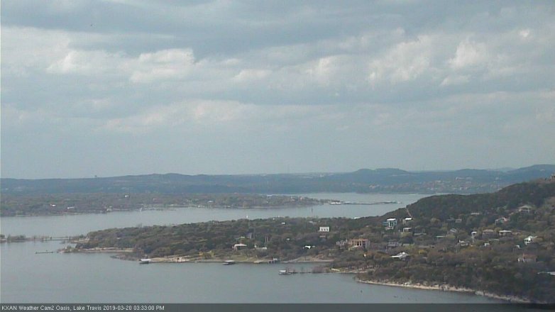 Lake Travis webcam, March 20, 2019 2:35 PM CT