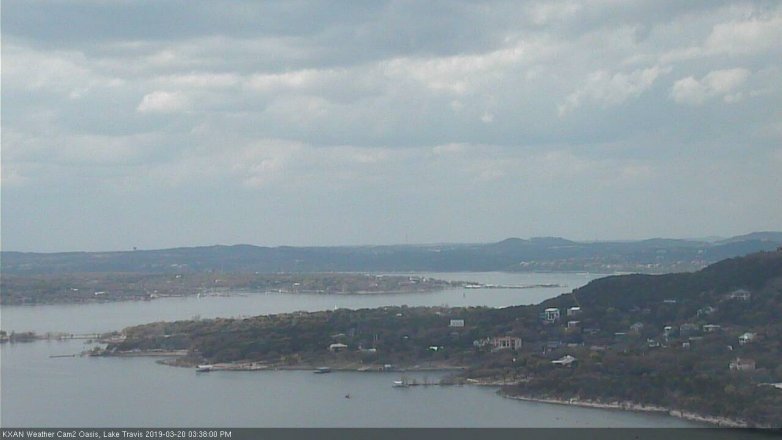 Lake Travis webcam, March 20, 2019 2:40 PM CT