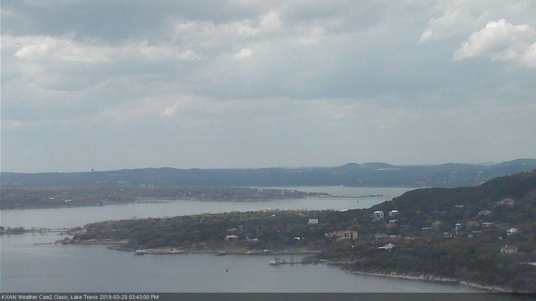 Lake Travis webcam, March 20, 2019 2:45 PM CT