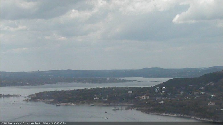 Lake Travis webcam, March 20, 2019 2:50 PM CT
