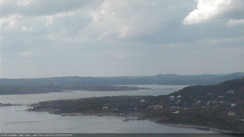 Lake Travis webcam, March 20, 2019 2:55 PM CT