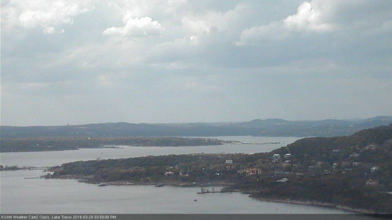 Lake Travis webcam, March 20, 2019 3:00 PM CT