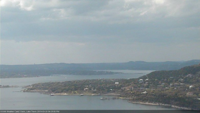 Lake Travis webcam, March 20, 2019 3:30 PM CT