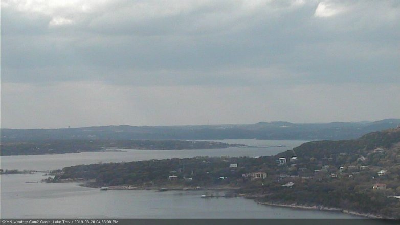 Lake Travis webcam, March 20, 2019 3:35 PM CT