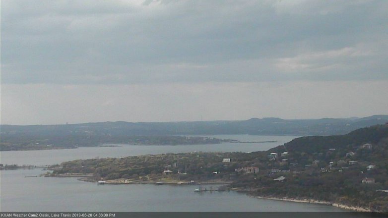 Lake Travis webcam, March 20, 2019 3:40 PM CT