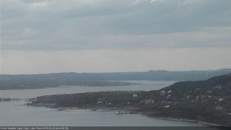 Lake Travis webcam, March 20, 2019 3:45 PM CT