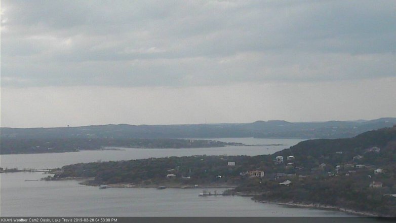Lake Travis webcam, March 20, 2019 3:55 PM CT