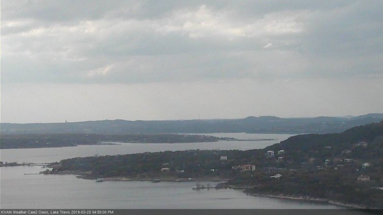 Lake Travis webcam, March 20, 2019 4:00 PM CT