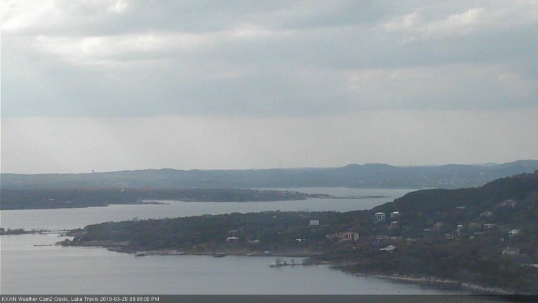 Lake Travis webcam, March 20, 2019 4:10 PM CT