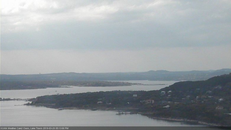 Lake Travis webcam, March 20, 2019 4:15 PM CT