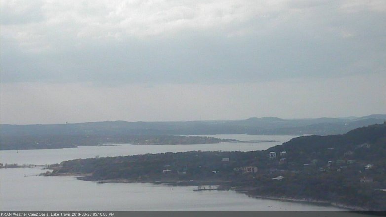 Lake Travis webcam, March 20, 2019 4:20 PM CT
