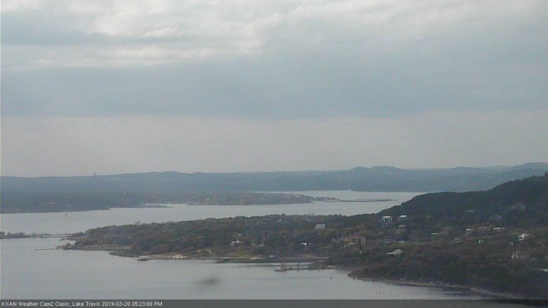 Lake Travis webcam, March 20, 2019 4:25 PM CT